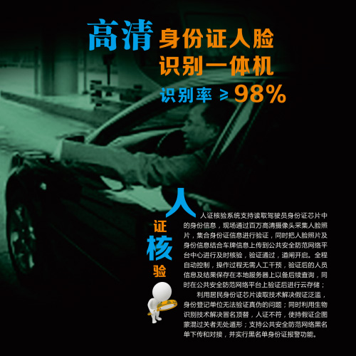 人證車人臉車牌識別通道管理系統