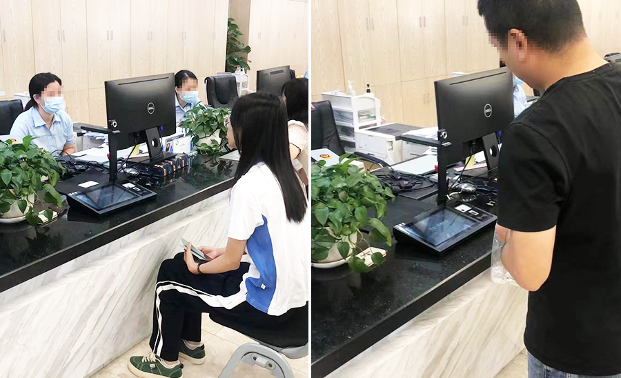 多功能智能卡手寫簽批屏在政務中心使用 多功能智能卡手寫簽批屏在政務中心使用